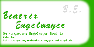 beatrix engelmayer business card